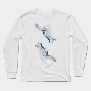 blue fox Long Sleeve T-Shirt